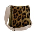 thumbnail image 1 of Psychedelic Messenger Bag, Leopard Motif Trippy, Unisex Cross-body, by Ambesonne, 1 of 2