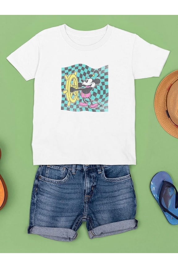 Psychedelic Mouse Steamboat T-shirt Unisex's -SmartPrintsInk Designs