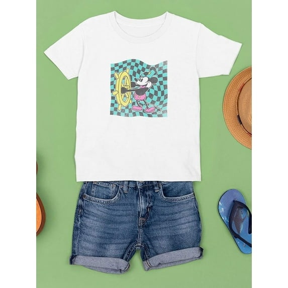 Psychedelic Mouse Steamboat T-shirt Unisex's -SmartPrintsInk Designs