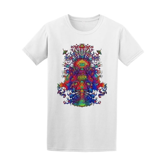 Psychedelic Mushroom Dance T-Shirt Men -Image by Shutterstock, Male XX-Large