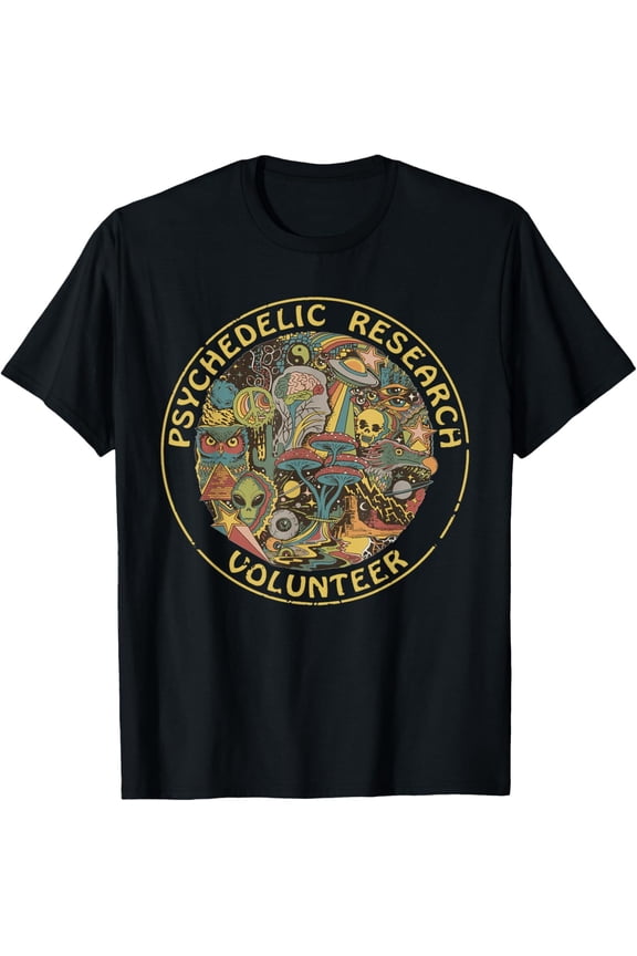 Psychedelic Mushroom _ Psychedelic Research Volunteer T-Shirt