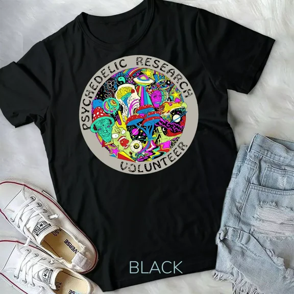 Psychedelic Mushroom Trip Gift, Psychedelic Research Gift Themed Unisex T-Shirt
