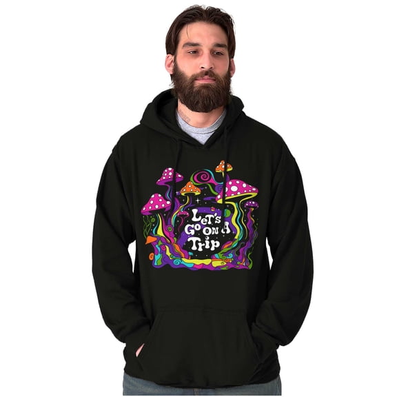Psychedelic Mushrooms Take A Trip Hoodie Sweatshirt Women Men Brisco Brands M