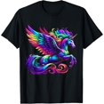 thumbnail image 1 of Psychedelic Rainbow Pegasus Fantasy T-Shirt All Size S-5Xl, 1 of 4