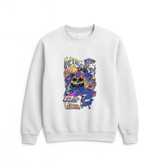 Psychedelic Rock Inspired Trippy Abstract Artistic Colorful Sweatshirt, for men & women, up to size 5XL