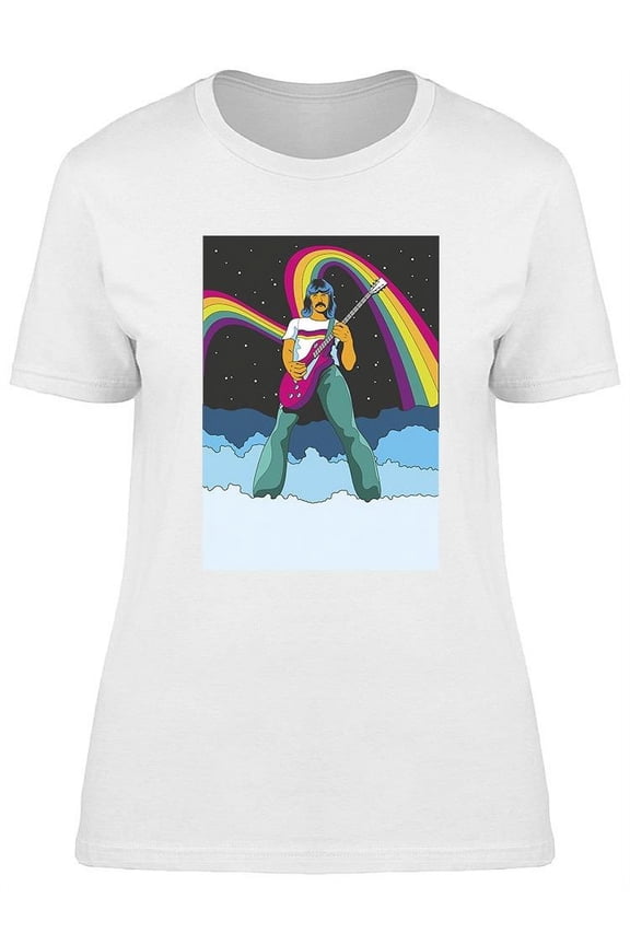 Psychedelic Rock Musician T-Shirt Women -Image by Shutterstock, Female Medium