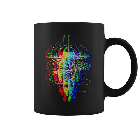 Psychedelic Spaceman Traveller Trippy Astronaut Outer Space Coffee Mugs