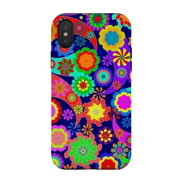 Psychedelic Spring Tough Case for iPhone XS & X