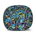 thumbnail image 1 of Psychedelic Storage Toy Bag Chair, Graffiti Art Lines Lips and Hearts with Arrows Love Inscription Teen Romance, Stuffed Animal Organizer Washable Bag, Large Size, Multicolor, by Ambesonne, 1 of 3