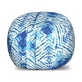 thumbnail image 1 of Psychedelic Storage Toy Bag Chair, Grunge Style Hippie Eastern Like Indonesian Folk Effect Design, Stuffed Animal Organizer Washable Bag, Large Size, Pale Blue and Royal Blue, by Ambesonne, 1 of 3