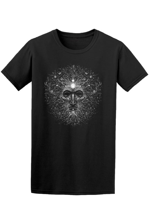 Psychedelic Style Forest Graphic T-Shirt Men -Image by Shutterstock, Male x-Large