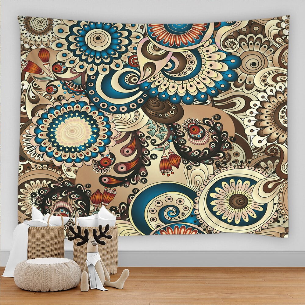 Psychedelic Tapestry Wall Hanging Mandala Big Tapestries Sandy Beach