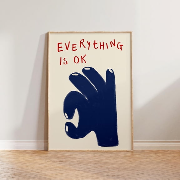 Psychedelic Third Eye Art Print, Trippy Mountain Highway Home Decor #5473, 16x24 UNFRAMED