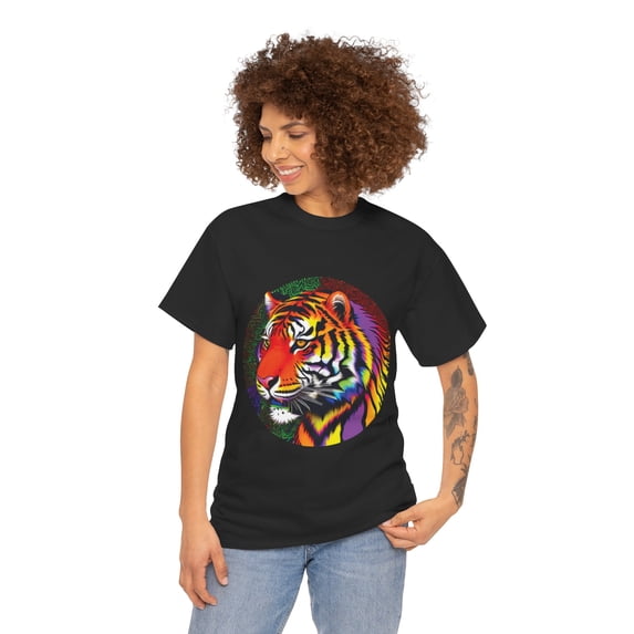 Psychedelic Tiger Heavy Cotton Tee