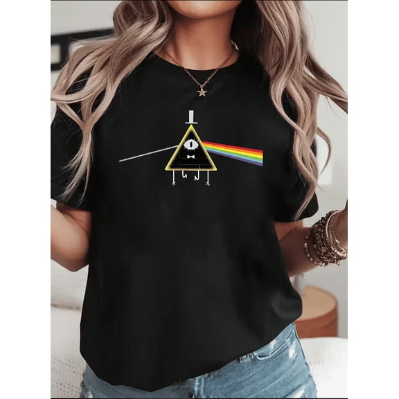 Psychedelic Triangle Mind Eye Graphic Fan Art Music Unisex T-Shirt V90061, up to Size 5XL