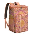 thumbnail image 1 of Psychedelic Trippy Style Cooler Backpack - 20L Leakproof Insulated Backpack with Abstract Geometric Pattern for Beach & Outdoor, 1 of 3