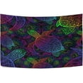 thumbnail image 1 of Psychedelic Turtle Tapestry Aesthetic Tapestry Wall Hanging 90" x 60" Inches Home Decor Gifts, 1 of 6