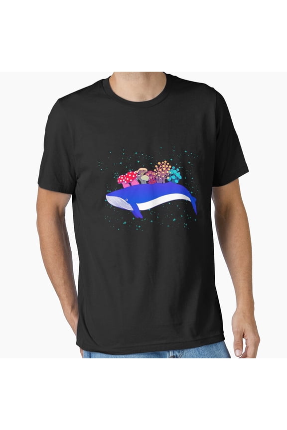 Psychedelic Wal Mushroom Colorful Trippy Fungi Nature Aesthetic Unisex T-Shirt, S-5XL