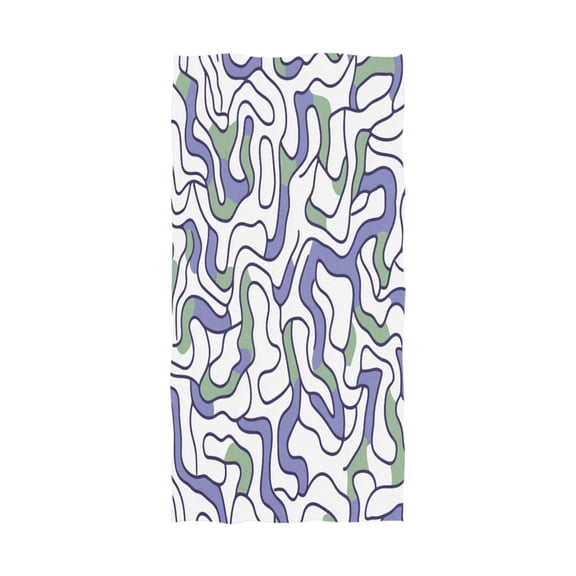 Psychedelic Waves 64''x32'' Bath Towels Lightweight Quick-Dry Breathable Soft for Gym Travel Swim