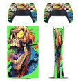 thumbnail image 1 of Psychedelic Zombie Skull Print PS5/PS5 Pro/PS5 Slim Digital Disc Skin Sticker For Console And Controller Skins, 1 of 7