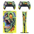 thumbnail image 1 of Psychedelic Zombie Skull Print PS5/PS5 Pro/PS5 Slim Digital Disc Skin Sticker For Console And Controller Skins, 1 of 7
