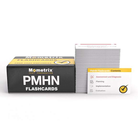 Psychiatric Mental Health Nursing Study Cards: PMHN Exam Prep and Practice Question Review for the Psychiatric Mental Health Nurse Certification [Full Color Cards]
