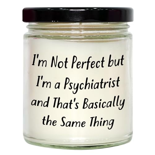 Psychiatrist Gifts Funny Quote 9oz Vanilla Soy Candle Graduation Unique Gifts from Friends to Psychiatrist Men Women Family