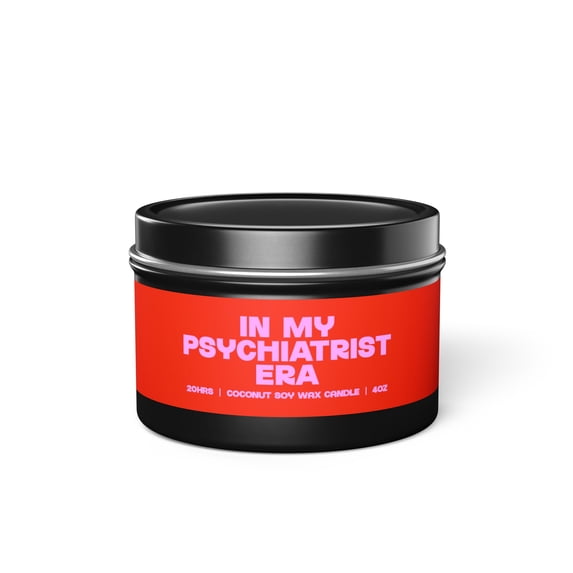 Psychiatrist Psychiatry Grad Graduation Tin Candle Gifts Funny Home Decor