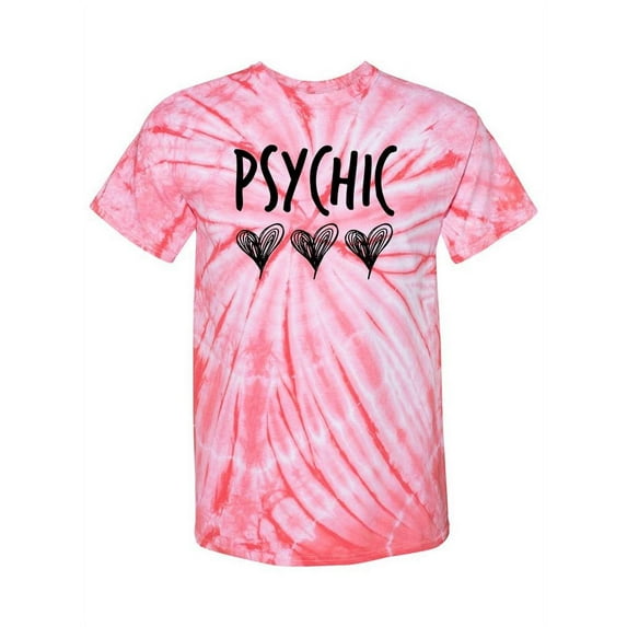 Psychic And Hearts Tie-Dye Cyclone Men -Smartprints Designs, Male Medium