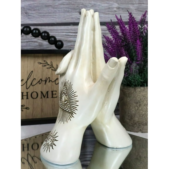 Psychic Fortune Teller Chirology Palmistry Hand Palm Gun Formation Figurine