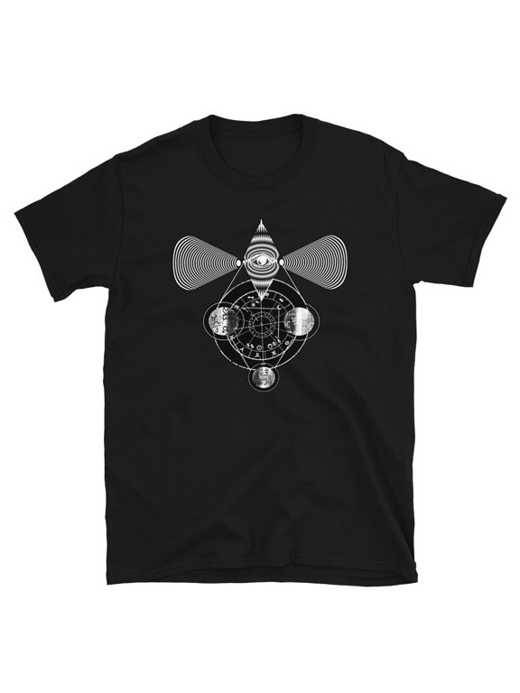 Psychic Pagan Witch Astrology 3rd eye Crop Circle Yoga Esoteric magic T-Shirt