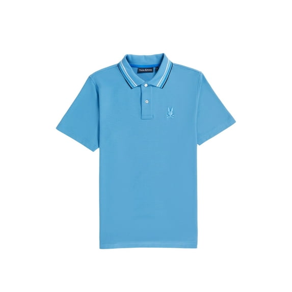 Psycho Bunny Athens Pique Polo Men's ShirtCool BlueXXL