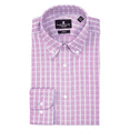 thumbnail image 1 of Psycho Bunny Modern Fit Button-Down Dress Shirt Cotton/Nylon Purple 16 (32/33), 1 of 2