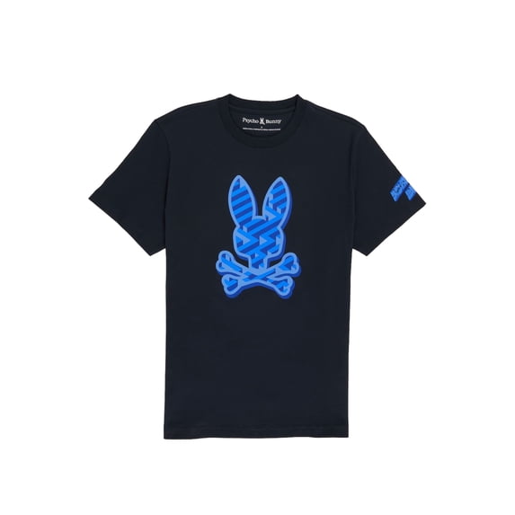 Psycho Bunny Men's Big & Tall Pisani Graphic Tee Navy B9U716X1PC-NVYNavy2XLB