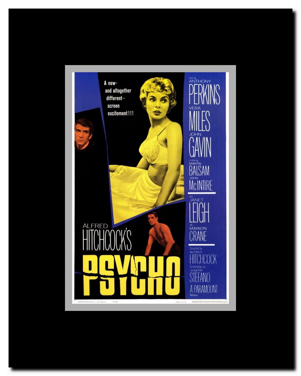 Psycho Framed Movie Poster