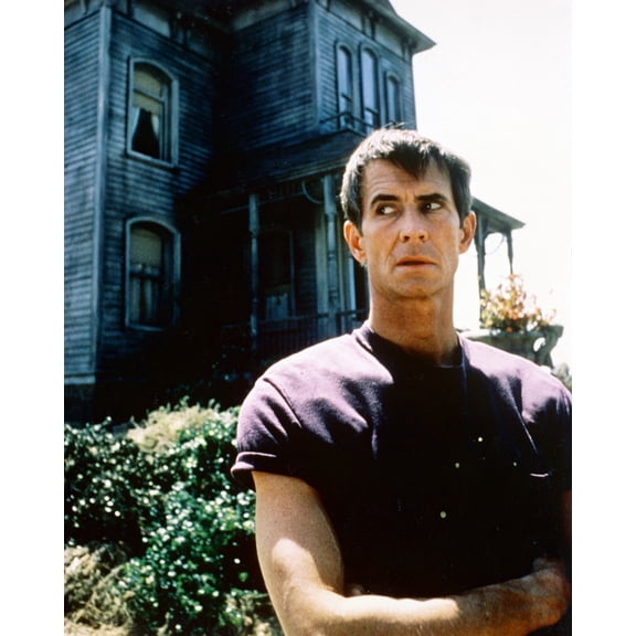 Psycho Ii Anthony Perkins Poses In Front Of Bates House 24X36 Classic Hollywood Poster