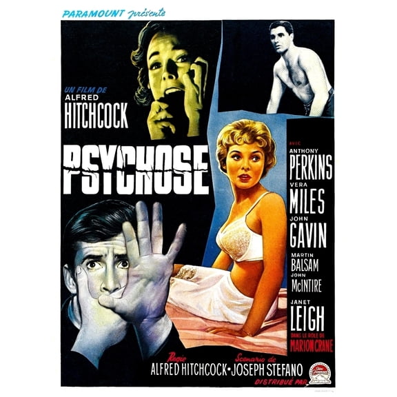 Psycho Movie Poster Masterprint (24 x 36)