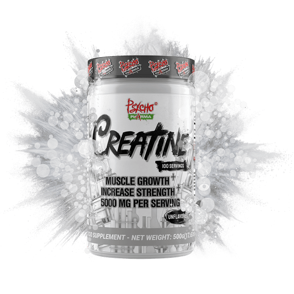 Psycho Pharma Creatine - 5g of Premium Creatine Monohydrate per Serving, Unflavored, 100 Servings