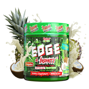 Psycho Pharma Edge of Insanity - Workout Powder for Focus, Strength, & Energy (Pina Colada), 50 Servings