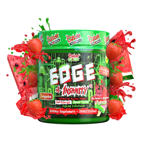 Psycho Pharma Edge of Insanity - Workout Powder for Focus, Strength (Strawberry Watermelon Popsicle), 50 Servings
