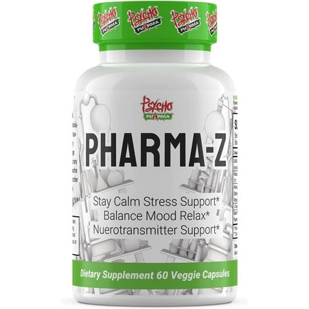 Psycho Pharma PHARMA Z (GABA 750mg) - Relieve Stress and Improve Cognitive Function (60 Capsules)