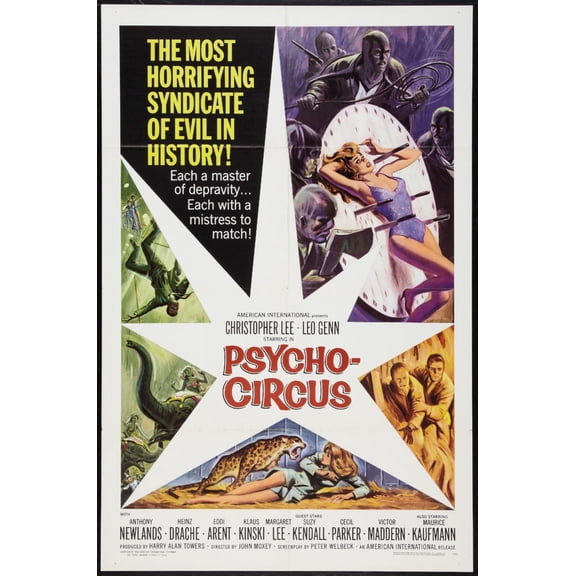 Psychocircus poster Metal Print 12x16 Large Print on Metal 12x16 Square Adults Best Posters