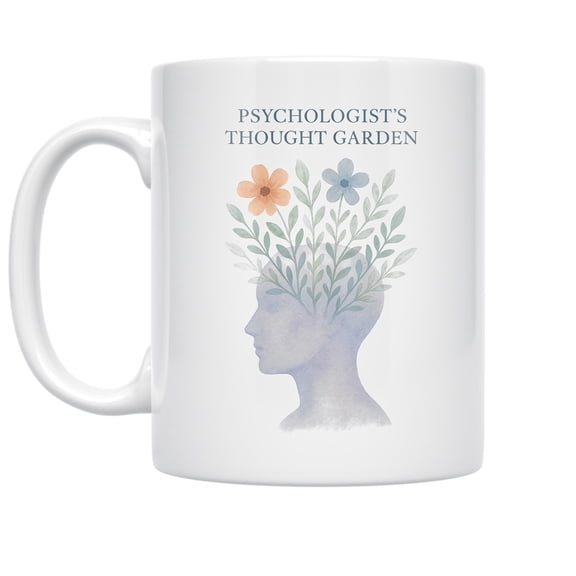 Psychologist 11 oz Coffee Mug - Calm Oasis White Ceramic gift