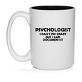 thumbnail image 1 of Psychologist Can't Fix Crazy Funny Psychology, Gift for Psychologist Ceramic Coffee Mug Tea Cup Gift for Her, Him, Friend, Coworker, Wife, Husband (15oz White), 1 of 1