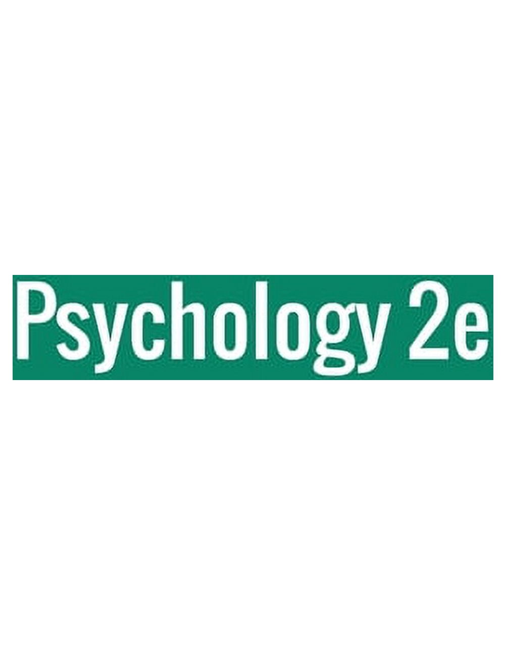 ROSE M SPIELMAN; WILLIAM J JENKINS; MARILYN D LOVETT Psychology 2e, (Paperback)