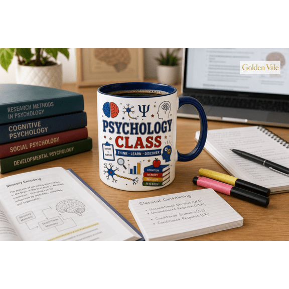 Psychology Class Mug for Students, Teacher Gift, Brain Science Coffee Cup