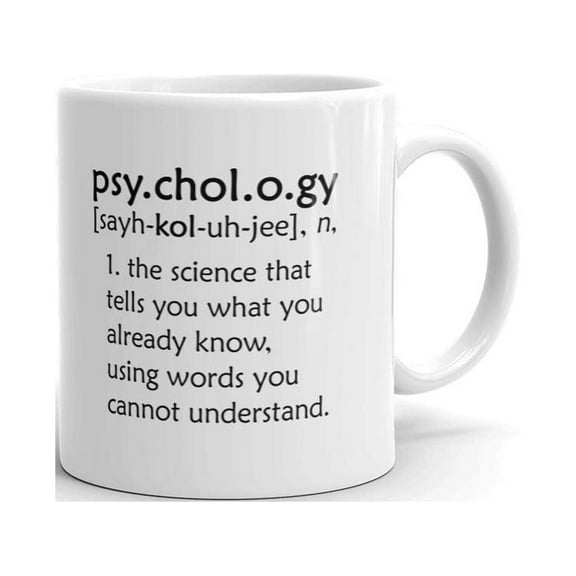 Psychology Definition Funny Coffee Tea Ceramic Mug Office Work Cup Gift