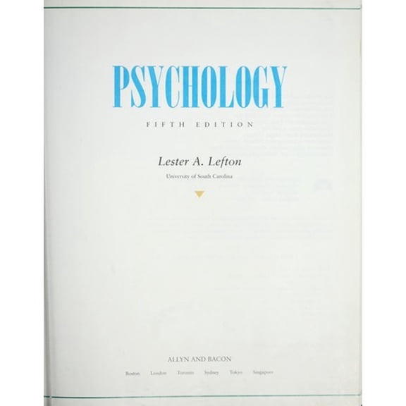 Pre-Owned Psychology, 9780205152483, 0205152481, Hardcover, Subsequent edition