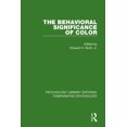 thumbnail image 1 of Psychology Library Editions: Comparative The Behavioral Significance of Color, (Paperback), 1 of 1