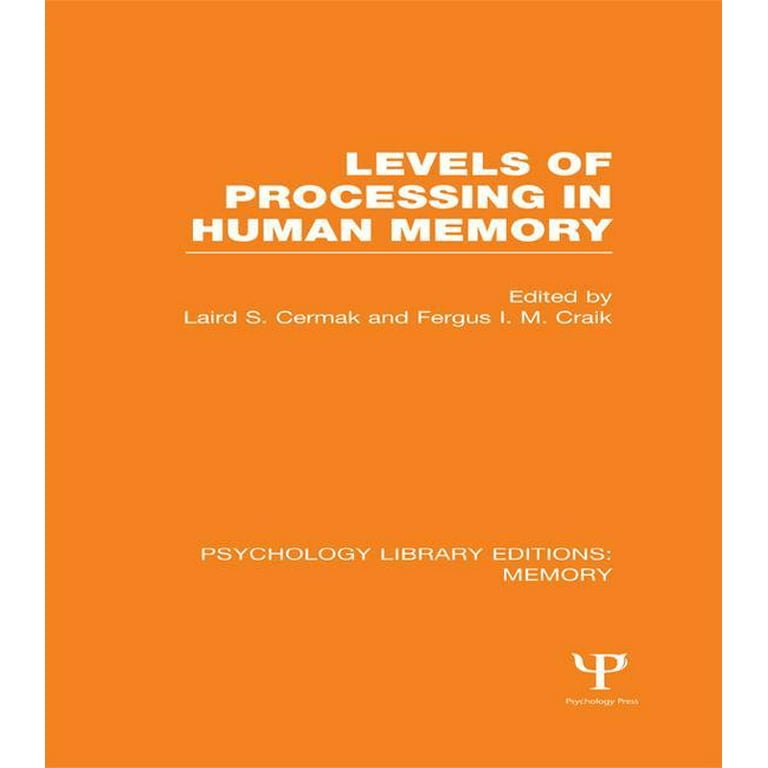 Psychology Library Editions: Memory Levels of Processing in Human